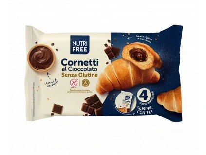 bezlepkové Cornetti s čokoládovou plnkou 200g